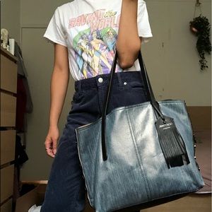 Jimmy Choo Blue Tote Bag